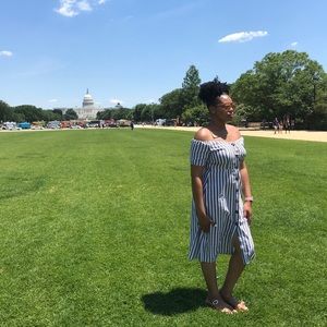 ASOS Off the Shoulder Midi Sundress